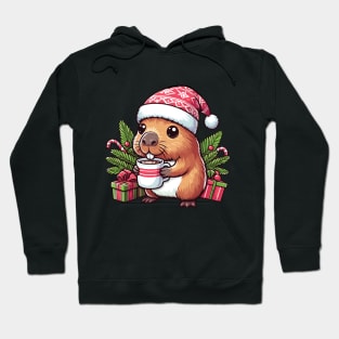 Festive capybara Hoodie